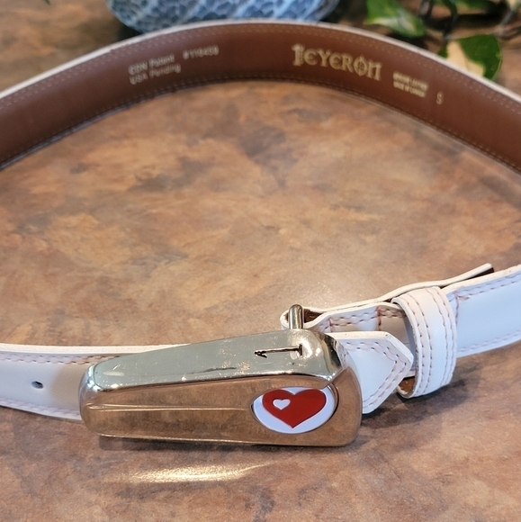 ONE EYERON Genuine Leather Belt, Golf Club Head Buckle, Inset Magnetic Marker - Picture 2 of 16